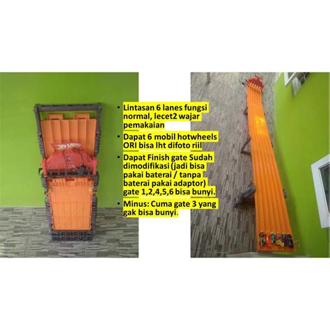 Jual Hotwheels Track Super Lane Raceway Hot Wheels U Turn Tikungan Loop Launcher Bekas