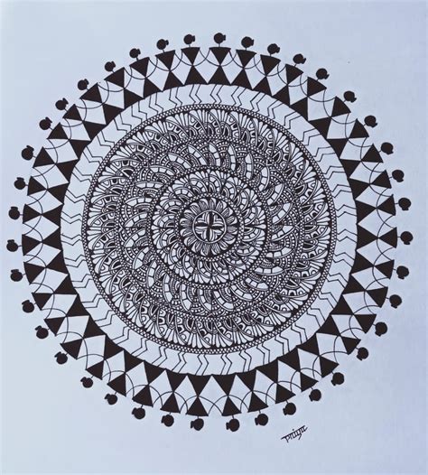 Dancing Warli Mandala Mandala Art 21 X 27 5 Cms International