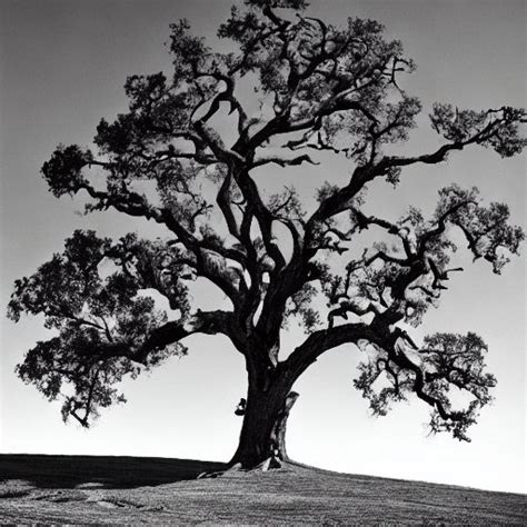 Stabilityai Stable Diffusion A Photograph Of A Lone Heritage Oak