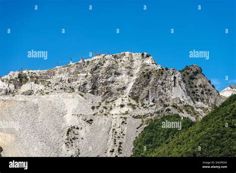 Quarry Of White Carrara Marble In The Apuan Alps Alpi Apuane Tuscany