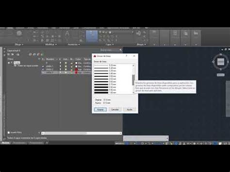 GROSOR DE LINEA EN AUTOCAD YouTube