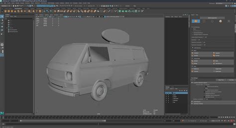 surfer boy pizza van WIP — polycount