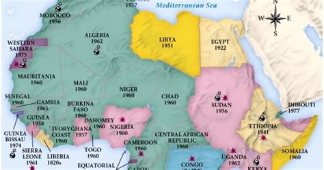 Ripasso Facile Cartina Decolonizzazione In Africa