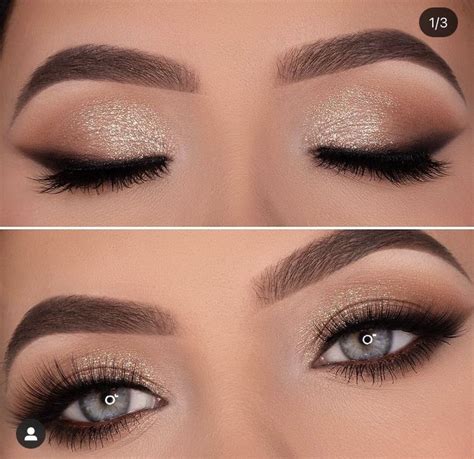 Soft Glitter Eye Makeup For Wedding Party Special Occasion