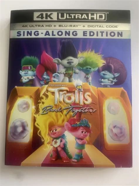 Trolls Band Together 4k Ultra Hd Blu Ray Code Numérique Neuf Mais