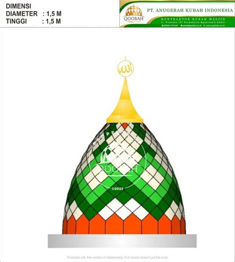 Bentuk Contoh Motif Kubah Masjid Terbaru Model 2025