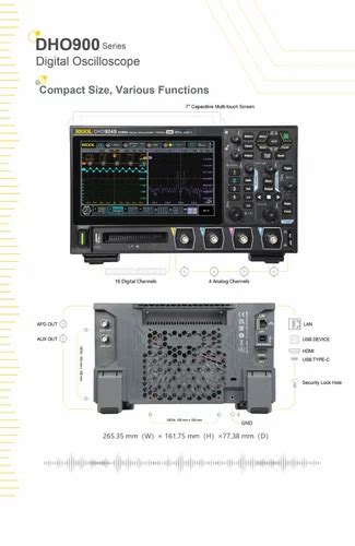 Rigol Dho S Bit Mhz Ch Digital Storage Oscilloscope With Awg