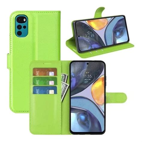 Funda Tipo Cartera Para Motorola Moto G De Piel Con Tapa Color