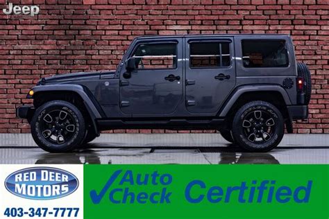 2018 Jeep Wrangler Jk Unlimited 4x4 Altitude Leather Nav Red Deer Ab 51268025