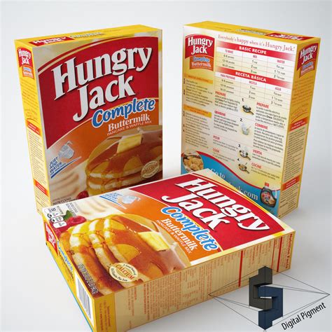 hungry jack pancake 3d model