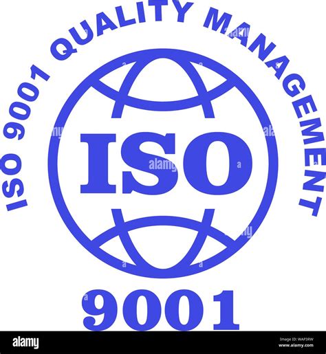 ISO 9001 Stamp Sign Quality Management Systems QMS Standard Stock