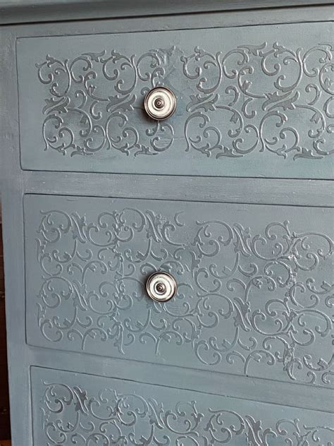 How To Apply A Raised Stencil On Furniture Artofit