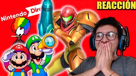 MARIO LUIGI METROID PRIME 4 Y PAYASOS Reacción al Nintendo Direct