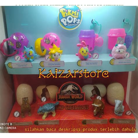 Jual Mainan Happy Meal Mcdonalds Pikmi Pops Surprise Dan Jurassic World