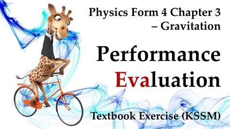 🆕 Physics Form 4 Kssm Chapter 3 Performance Evaluation Gravitation Textbook Answers Youtube