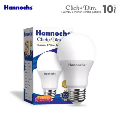 Jual Lampu LED Hannochs Click Dim 10 WATT Cahaya Putih Lampu LED 3