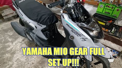 YAMAHA MIO GEAR LIGHTS AND HORN FULL SET UP YouTube