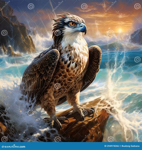 Osprey Pandion Haliaetus Made With Generative Ai Illustration Stock