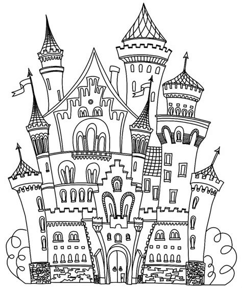 50 Desenhos De Castelo Para Imprimir E Colorir Dicas Práticas