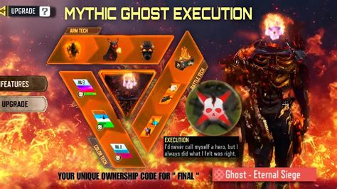 New Mythic Ghost Eternal Siege Character Execution All Features New