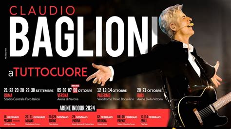 Claudio Baglioni In Concerto All Arena Di Verona Per Il Suo Nuovo Tour