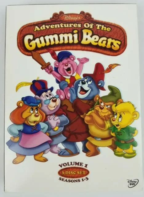 DISNEYS ADVENTURES OF The Gummi Bears DVD 3 Disc Set Tested 32 14