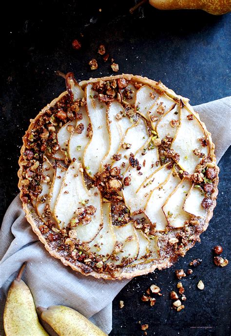 Birnen Frangipane Tarte mit Haselnuss Crumble Streuseln Backstübchen