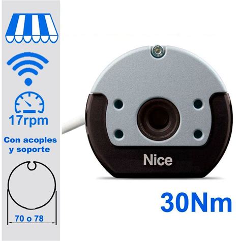 Motor Nice Para Toldo Con Sistema De Emergencia Nm Mh Persianas