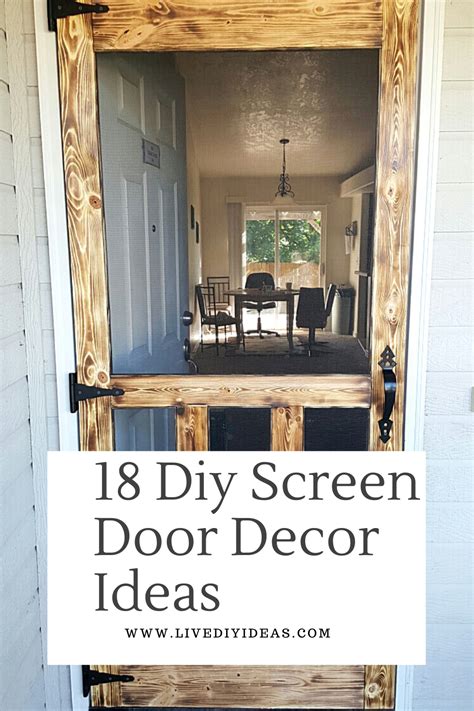 18 Diy Screen Door Decor Ideas Screen Door Decor Door Decorations