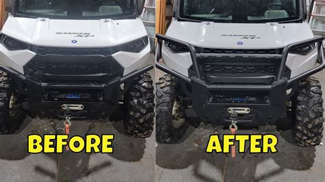 Polaris Ranger Xp 1000 Upper Front Brush Guard Bumper Install