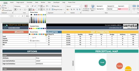 Perceptual Map Template Excel Templates Perceptual Map Excel ...