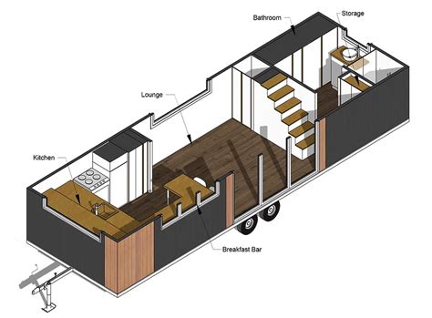 Planos De Tiny House Bobbi Espacio Tiny