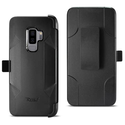 Samsung Galaxy S9 Plus 3 In 1 Hybrid Heavy Duty Holster Combo Case In Black