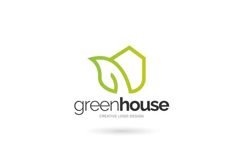 Green House Logo Creative Market