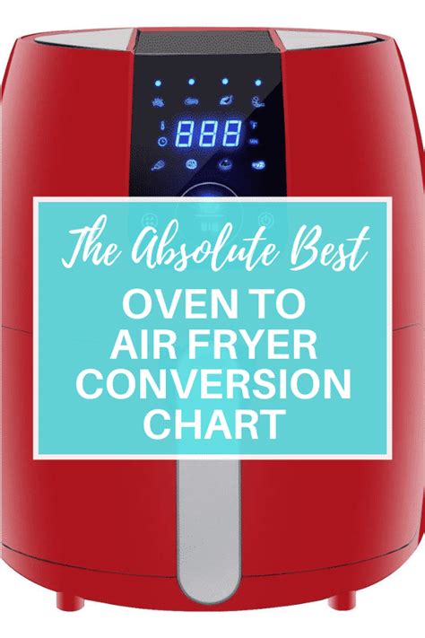 Oven To Air Fryer Conversion Chart