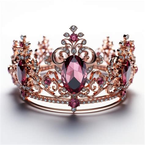 A Crown With Diamonds And Diamonds On It Premium Ai Generated Image