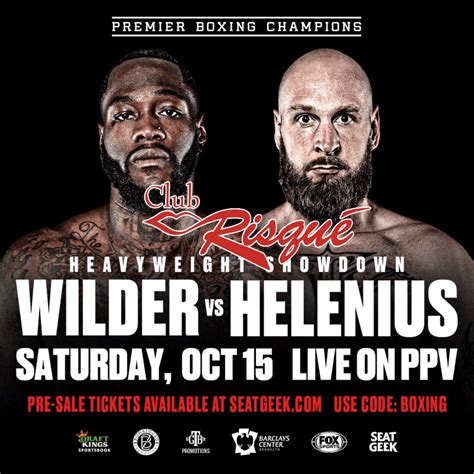 Wilder Vs Helenius All Clubs Club Risque