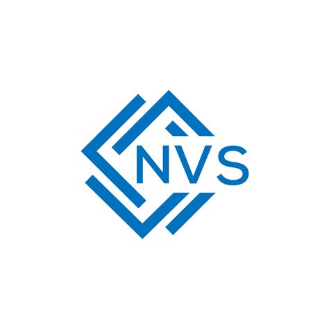 Nvs Letter Logo Design On White Background Nvs Creative Circle Letter