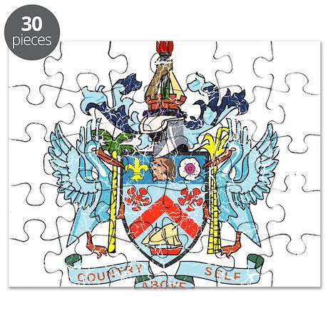 Saint Kitts Nevis Coat Of Arms Puzzle by CoatOfArmscracked