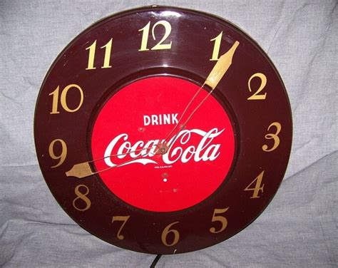 Vintage Coca Cola Wall Clock Etsy