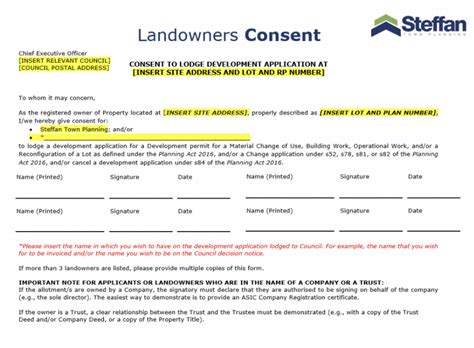 Land Owners Consent And The Planning Act 2016 Queensland