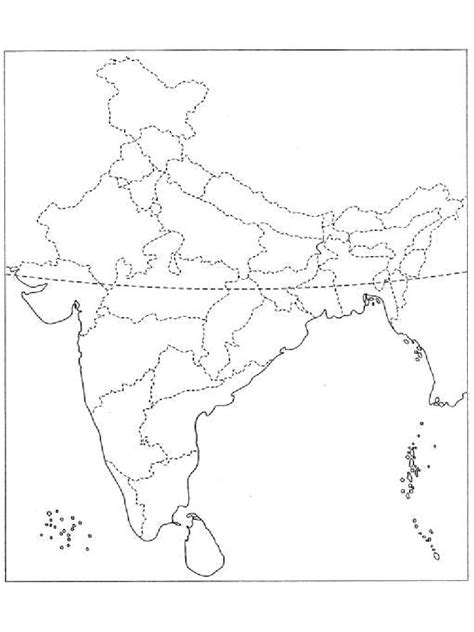 Class 9 Geography Map Work Chapter 1 India Size And Location 11 Pdf