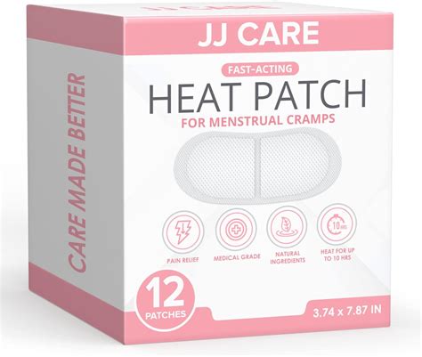 Jj Care Heat Patch For Menstrual Cramp Pack Of 12 Period