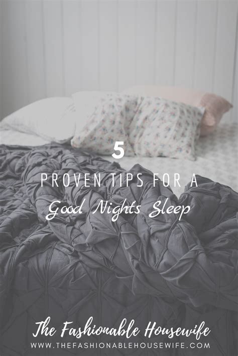 5 Proven Tips For A Good Night's Sleep | Good night sleep, Improve ...