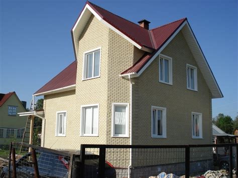 Фасадные панели под кирпич: облицовка дома панелями под кирпич