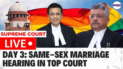 Same Sex Marriage Hearing LIVE Heated Exchange In Supreme Court CJI