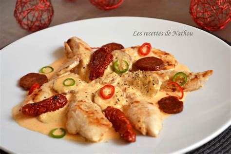 Recette Aiguillettes De Poulet Sauce Crémeuse Au Chorizo