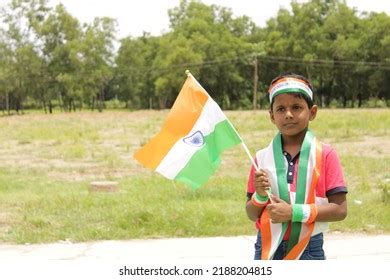 Young Boy Holding Indian Flag Stock Photo 2188204815 | Shutterstock