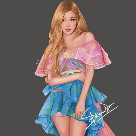 Blackpink Rose Fanart By Saranashrestha On Deviantart