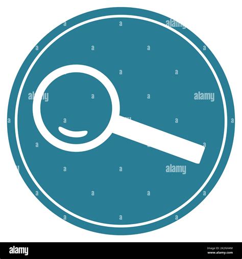 search  find symbol  blue button  white frame stock photo alamy